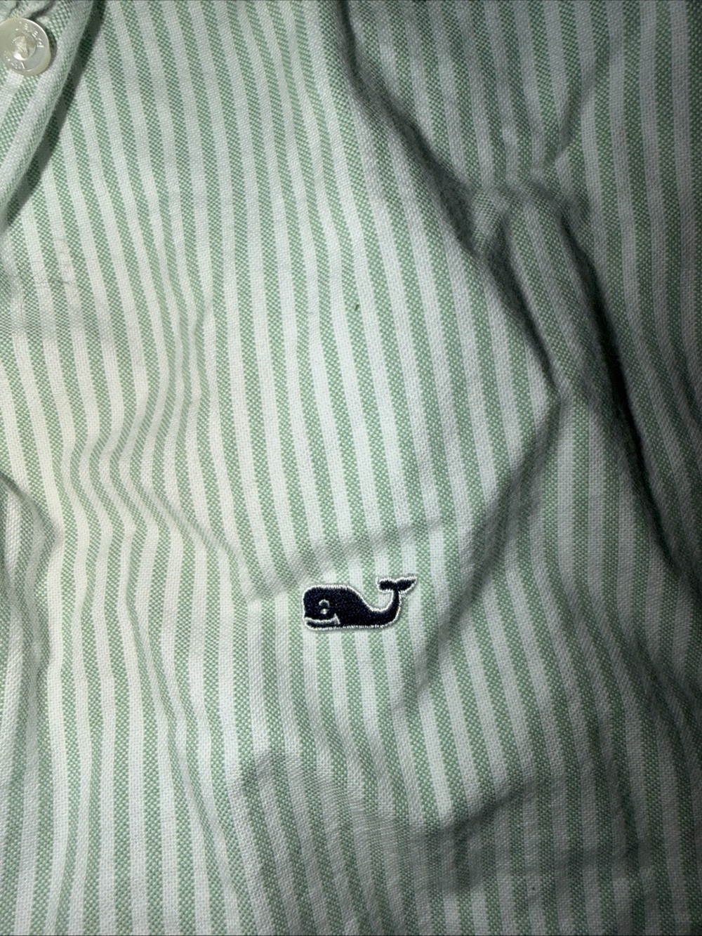 Vineyard Vines Mint Green Striped Button-Down Shirt